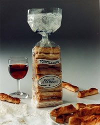 Produção dos biscoitos Tortillons